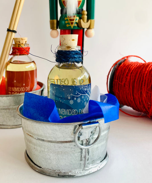 Navidad Azul con mini palangana